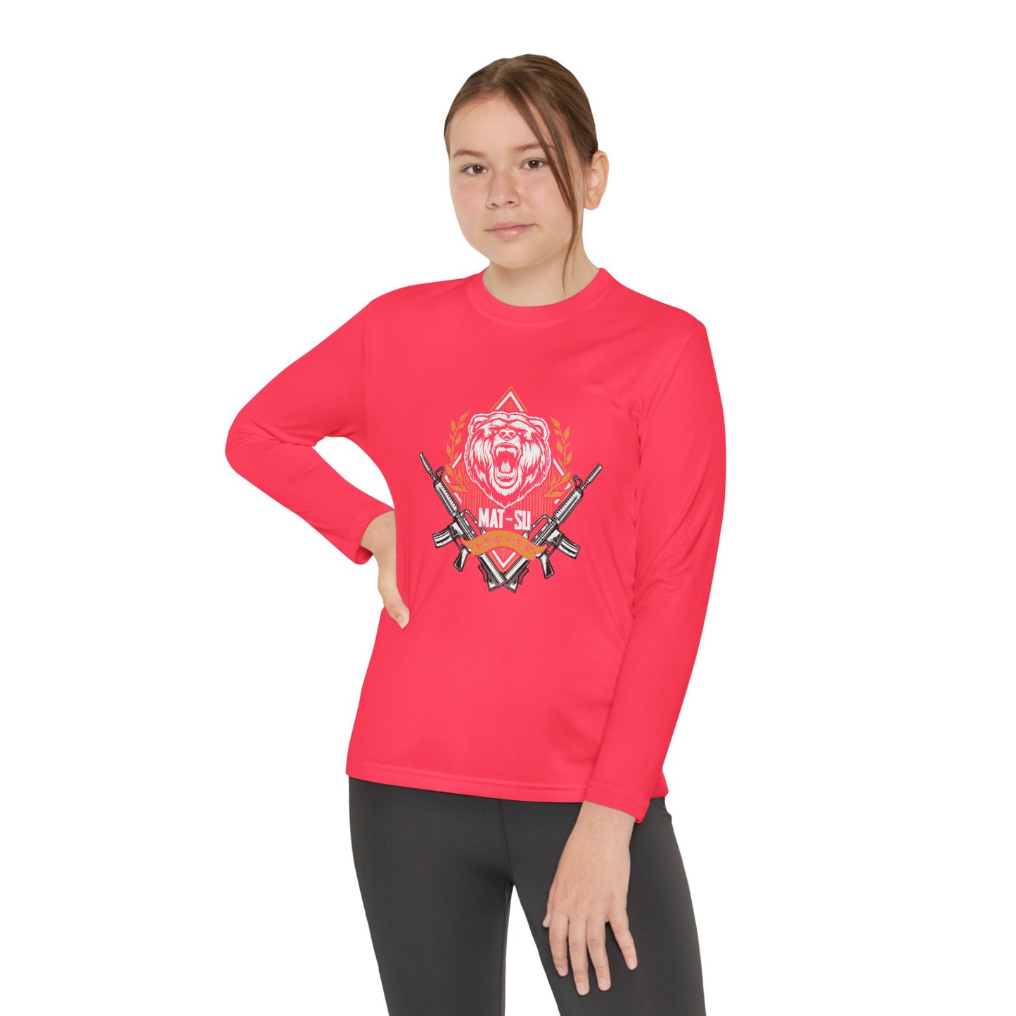 Mat-Su Pew Pew Youth Long Sleeve Sport Tee