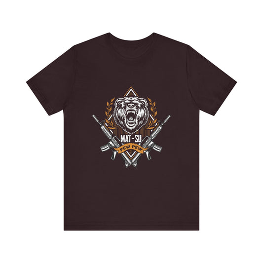 Mat-Su Pew Pew Bear Adult Jersey Tee