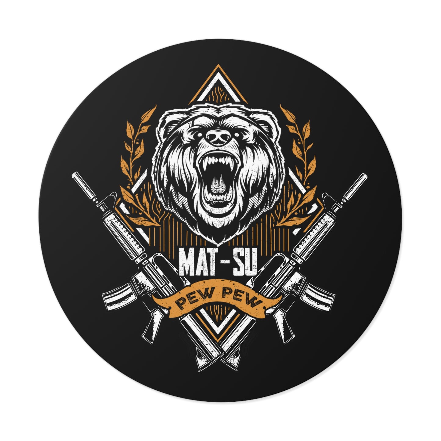 Pew Bear Sticker