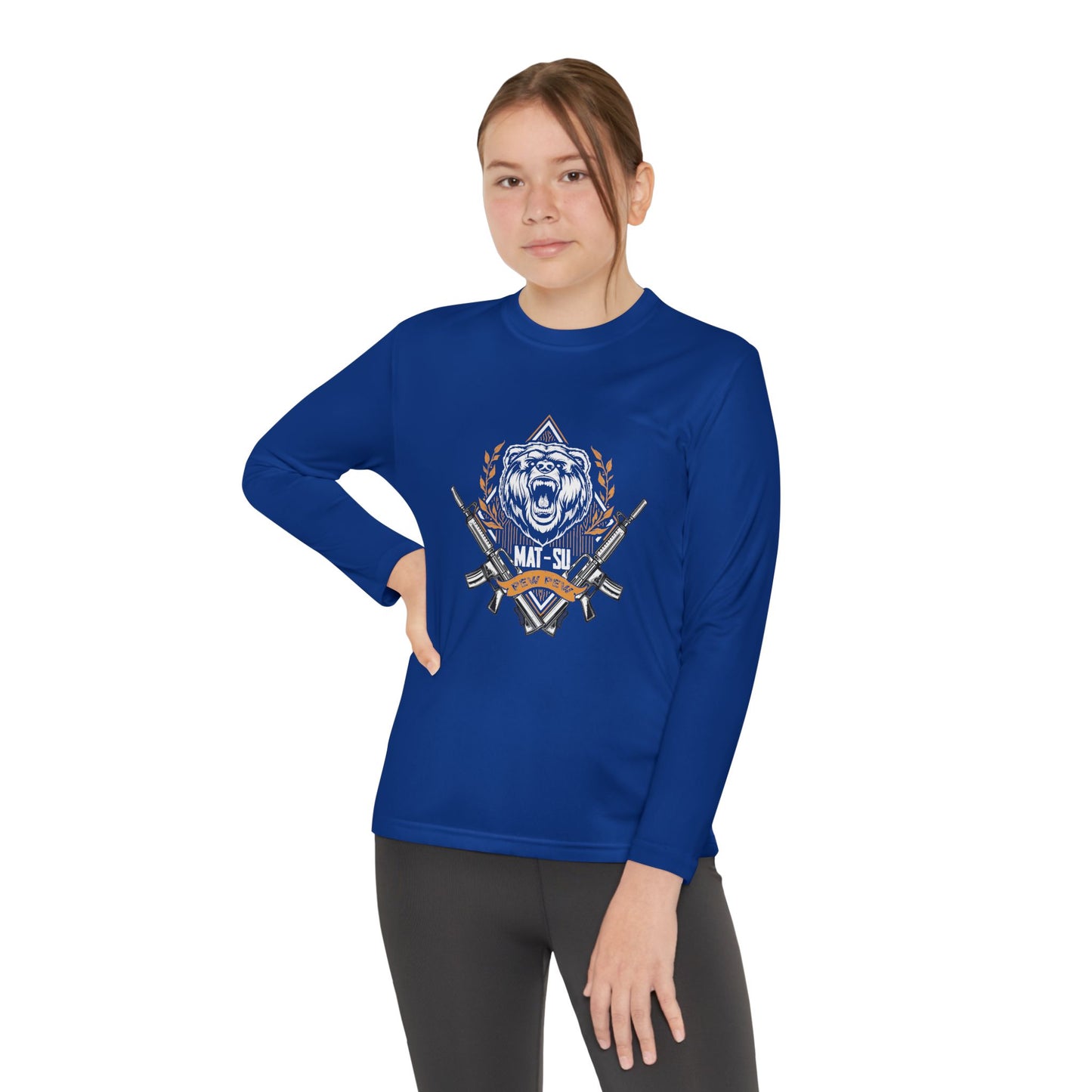 Mat-Su Pew Pew Youth Long Sleeve Sport Tee