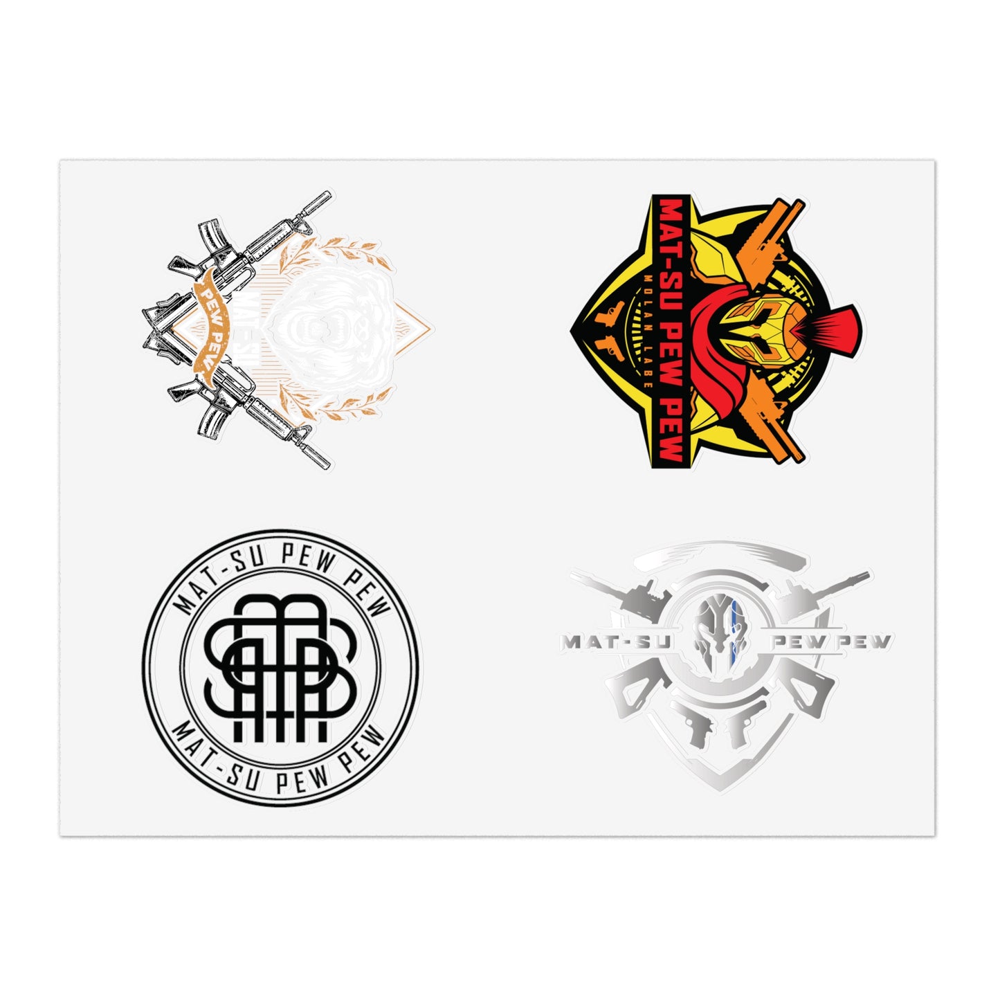 Logo Sticker Sheets - Four Pack Stickers