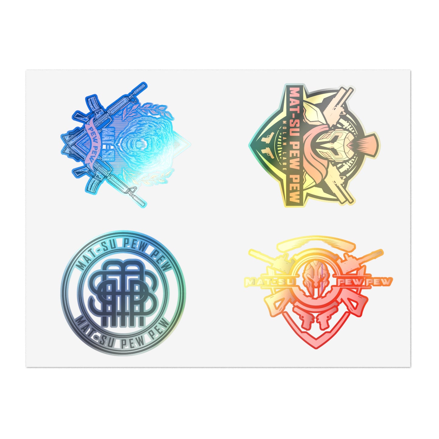 Logo Sticker Sheets - Four Pack Stickers