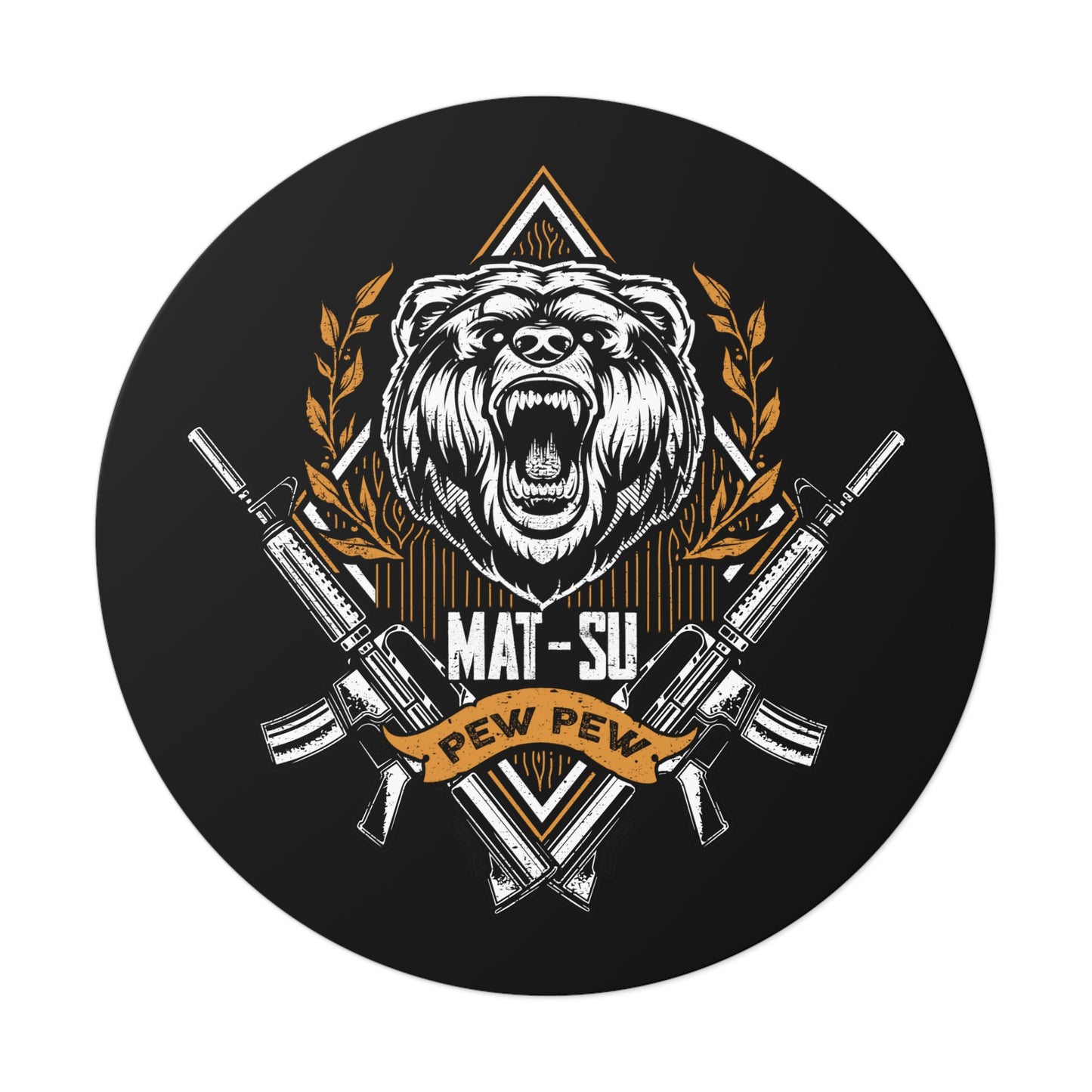 Pew Bear Sticker