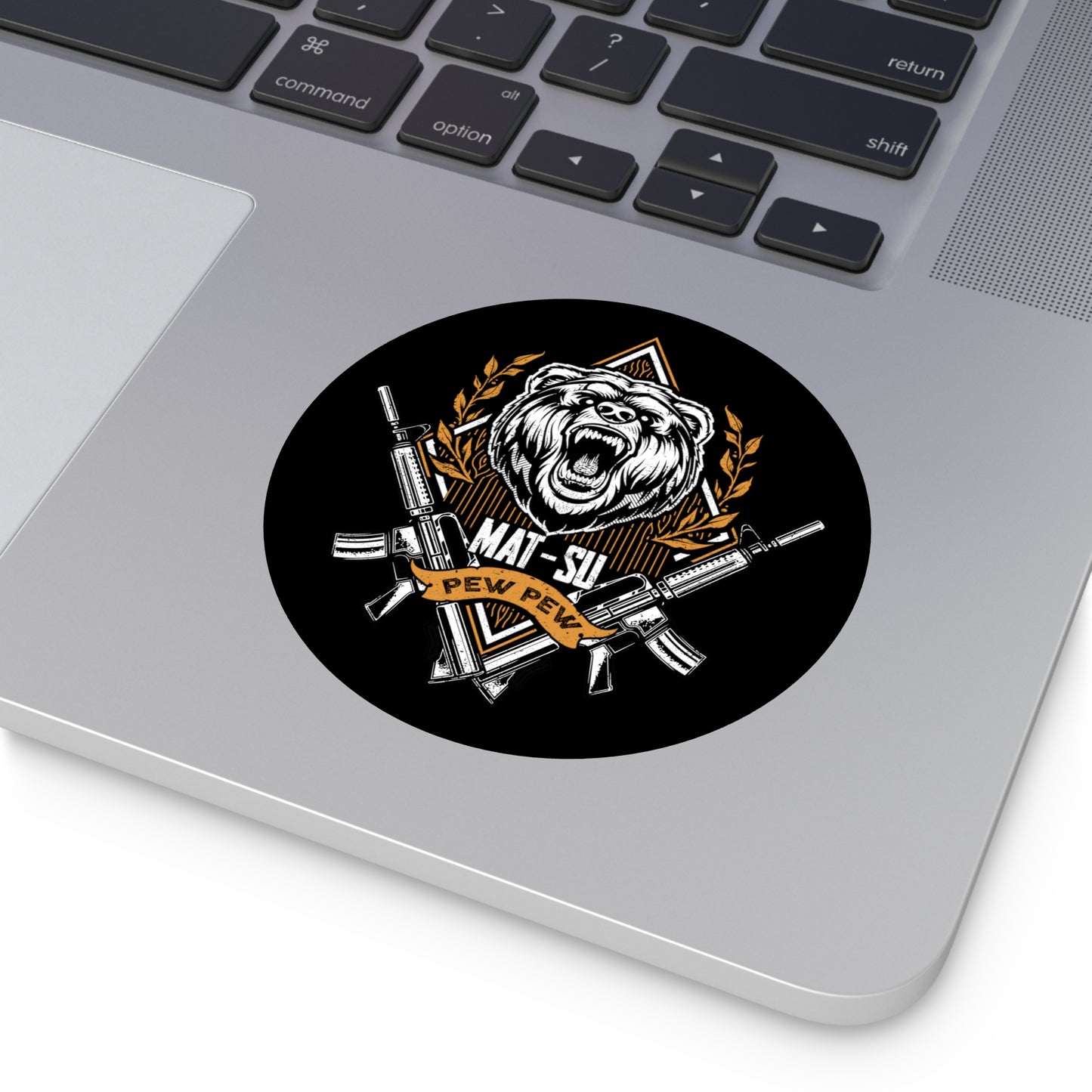 Pew Bear Sticker