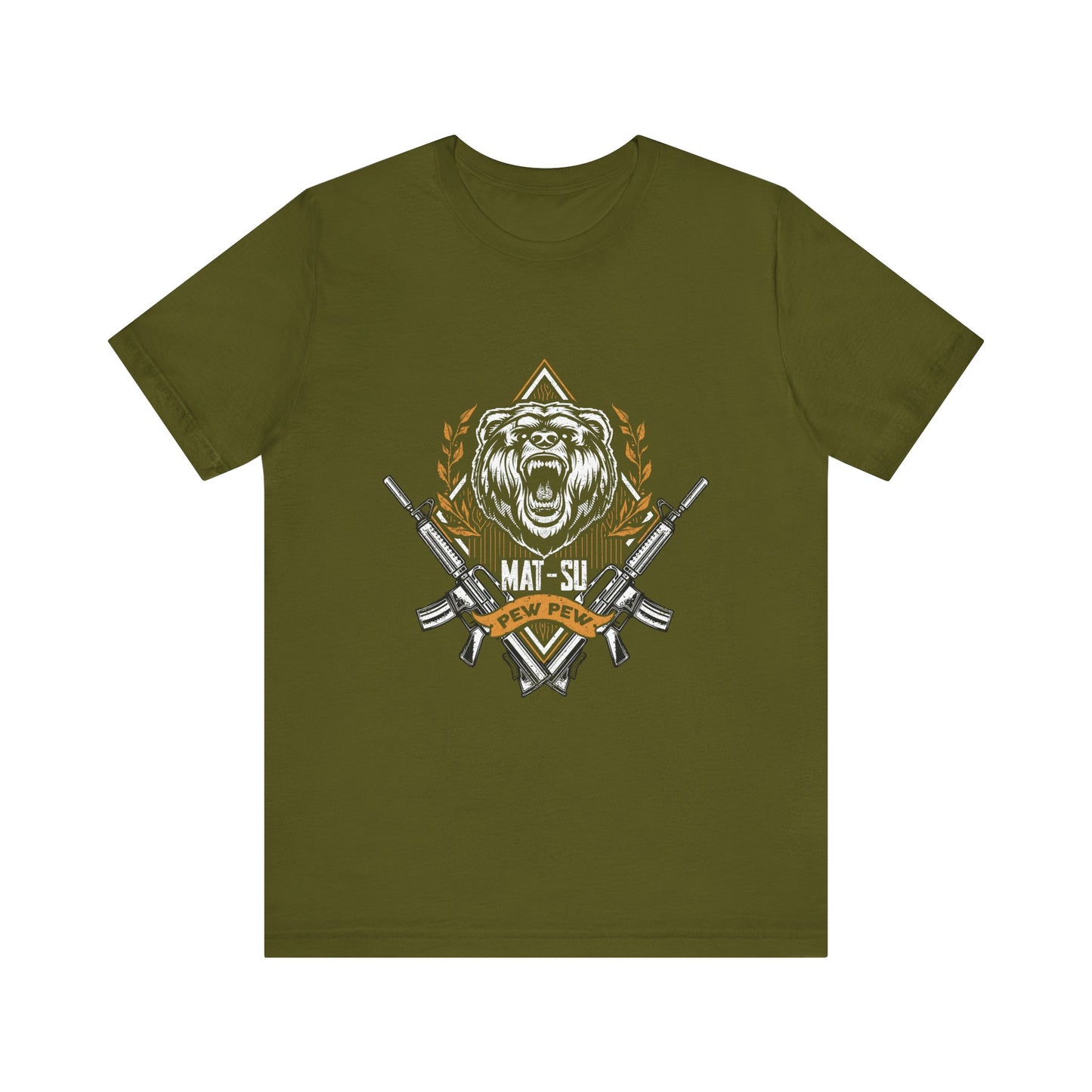 Mat-Su Pew Pew Bear Adult Jersey Tee